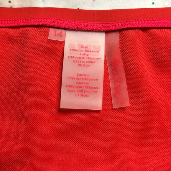 NWT Lilly Pulitzer Neil bathing suit ONLY Bottom Size 14 in Ruby Red - Picture 3 of 6